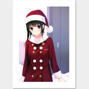 Santa Girl Posters and Art